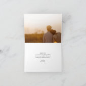 Prachtige bloemen geschetst bedankkaart (Binnen)