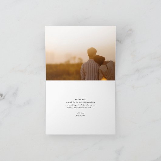 Prachtige bloemen geschetst bedankkaart (Binnen)