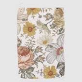 Prachtige bloemen golfhanddoek (Voorkant)