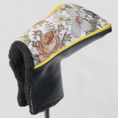 Prachtige bloemen golfheadcover (3/4 voorkant)