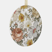 Prachtige bloemen keramisch ornament (Rechts)