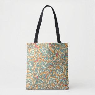 prachtige bloemen naadloos patroon. florale vintag tote bag