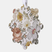 Prachtige bloemen ornament kaart (Links)