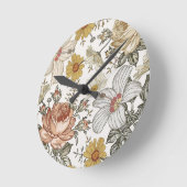 Prachtige bloemen ronde klok (Hoek)