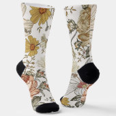Prachtige bloemen sokken (Gebogen)