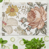 Prachtige bloemen theedoek (Gevouwen)