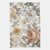Prachtige bloemen theedoek (Verticaal)