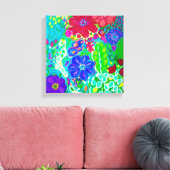 Prachtige bloemencanvas kunst canvas afdruk (Insitu (Woonkamer))
