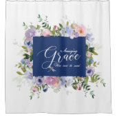 Prachtige bloemengrace douchegordijn (Voorkant)