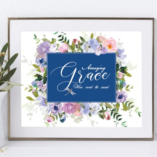Prachtige bloemengrace   poster