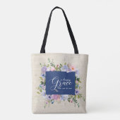 Prachtige bloemengrace   tote bag (Achterkant)