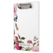 Prachtige Bloemengrens en Naam Klembord (Links)