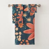 Prachtige bloemeninspiratie bad handdoek (Insitu)