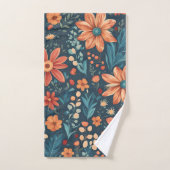 Prachtige bloemeninspiratie bad handdoek (Handdoek)