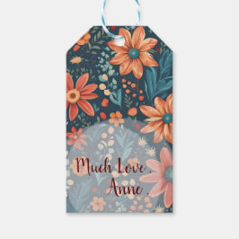 Prachtige bloemeninspiratie cadeaulabel