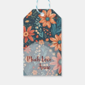 Prachtige bloemeninspiratie cadeaulabel (Achterkant)