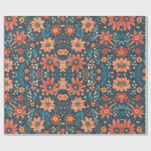 Prachtige bloemeninspiratie cadeaupapier (Vlak)