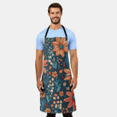 Prachtige bloemeninspiratie schort (Gedragen)