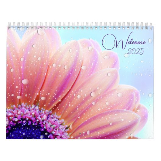Prachtige bloemenkalender kalender (Hoes)