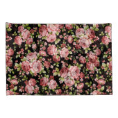 Prachtige bloemenpatroon Rozen met groen gebladert Kussensloop (Achterkant-Rechts)