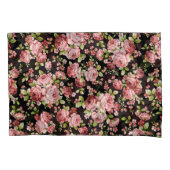 Prachtige bloemenpatroon Rozen met groen gebladert Kussensloop (Voorkant-Links)