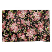 Prachtige bloemenpatroon Rozen met groen gebladert Kussensloop (Voorkant-Rechts)