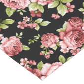 Prachtige bloemenpatroon Rozen met groen gebladert Lange Tafelloper (Hoek)