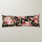 Prachtige bloemenpatroon Rozen met groen gebladert Lichaamskussen (Achterkant)