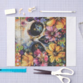 Prachtige bloemenschedel4 tissuepapier (Craft)