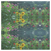 Prachtige bloementuin stof (Close Up)