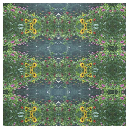 Prachtige bloementuin stof (Swatch)