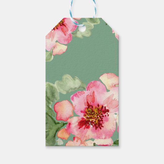 Prachtige Bloemetuin Bruidsfeest Borrel Cadeaulabel (Voorkant)