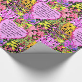 PRACHTIGE BLOEMIGE PSALM 23 ONTWERP CADEAUPAPIER (Hoek)