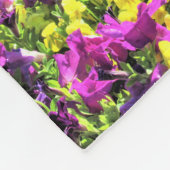 PRACHTIGE BLOEMIGE PSALM 23 ONTWERP FLEECE DEKEN (Hoek)