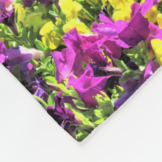 PRACHTIGE BLOEMIGE PSALM 23 ONTWERP FLEECE DEKEN (Hoek)