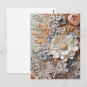 Prachtige bloemige Victoriaans elegante  bloemen Briefkaart (Voorkant / Achterkant)