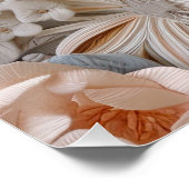 Prachtige bloemige Victoriaans elegante bloemen Perfect Poster (Hoek)