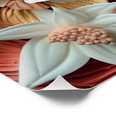 Prachtige bloemige Victoriaans elegante bloemen Perfect Poster (Hoek)