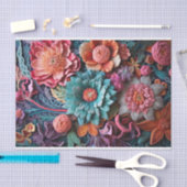 Prachtige bloemige Victoriaans elegante  bloemen Tissuepapier (Craft)