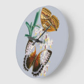 Prachtige  bloemige vlinder illustratie grote klok (Hoek)