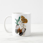 Prachtige  bloemige vlinder illustratie koffiemok (Links)