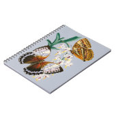 Prachtige  bloemige vlinder illustratie notitieboek (Linkerzijde)
