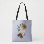 Prachtige bloemige vlinder illustratie tote bag (Voorkant)