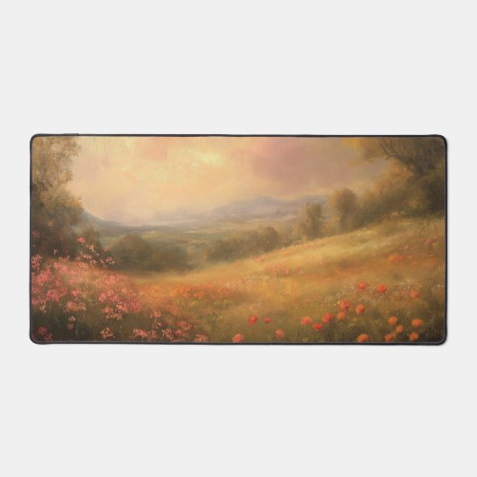 Prachtige bloemrijke weide bureaumat (Voorkant)