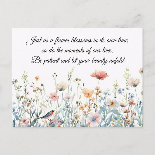 Prachtige bloesem briefkaart (Voorkant)