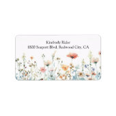 Prachtige bloesem etiket (Voorkant)