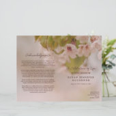 Prachtige bloesems viering van het leven begrafeni (Staand voorkant)