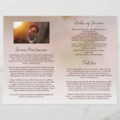 Prachtige bloesems viering van het leven begrafeni (Achterkant)