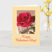 Prachtige Bloom Rozen, Kaart van Valentijns (Gele Bloem)