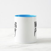 Prachtige Blue Faith geïnspireerde Watch and Pray  Mok (Midden)